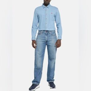 Levi’s ‘Loose Straight’ light wash jeans, size 36 x 34